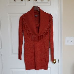 Scarf Sweater Dress